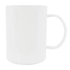 아뻬티 아뼤티 트라이탄 머그컵 8cm 369ml, 화이트, 1개