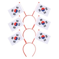 PARTYSHOW 太極旗髮箍旗幟, 混合色, 3個