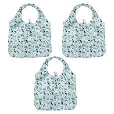 알로데 솜니움 유화 접이식 장바구니 쇼핑백, 10 하늘고양이, 3개
