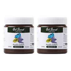 Art Secret 藝術家的秘密 壓克力顏料 084 熟赭色 KA250 2入, 250ml, 1色