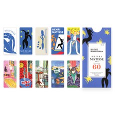 모노라이크 반달 북마크 10종 x 6p 세트, 24 앙리 마티스 ver 2, 1세트