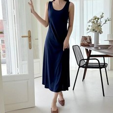 세이스타일 여성용 소프트 나시 A라인 롱 원피스 빅사이즈 포함