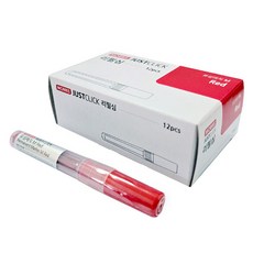 MORRIS Just Click 油性麥克筆 M 替換筆芯, 12個, 紅色