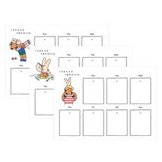 모노라이크 해피앤럭키 A4 위클리 플래너, 03 With you, 1개