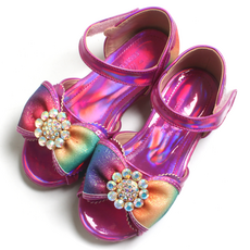 FROM'BEBE 女童 Helen 彩虹 LED 瑪莉珍涼鞋