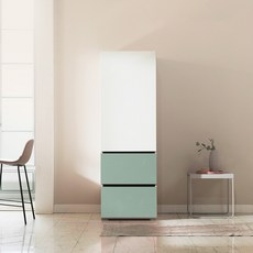 PLATE 주방 수납장 600 방문설치, 민트