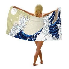 UNHAVE Nature 海灘巾 90 x 180 cm, 11 波浪, 1個