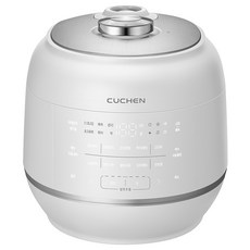 CUCHEN 酷晨 2.1氣壓 121+ 全不鏽鋼 IH 電子壓力鍋 10人份, 自然白, CRT-RPS1091W