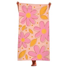UNHAVE 獨特設計沙灘巾 90 x 180 cm, 05 粉色花朵, 1個