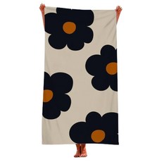 언헤브 유니크 디자인 비치 타월 80 x 160 cm, 24 빅플라워, 1개