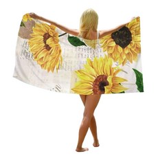 언헤브 네이쳐 비치 타월 90 x 180 cm, 22 썬플라워, 1개