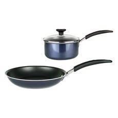 마이어코리아 인덕션 래디언스 팬 2종 세트, 블루, 프라이팬 28cm + 편수냄비 20cm, 1세트