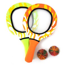 韓國 iWANNA 潛水布料戶外球拍組, 橘色 + 綠色
