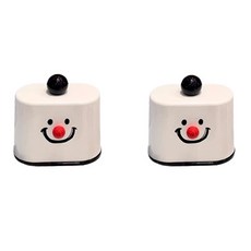 Healthy Dot 多用途牙籤盒, 2個, 紅鼻子微笑