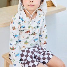 IAMBEBE 兒童冒險野生動物園衝浪褲防磨衣套裝