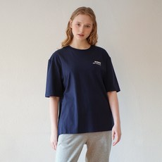 디더블유엠유 티에스에이치 여성용 DON T WAKE MU UP 냉감 로고 티셔츠