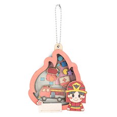 minhwashop 職業搖搖鑰匙圈製作 S240001C, 消防員, 10個