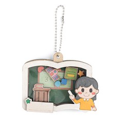minhwashop 職業搖搖樂鑰匙圈製作 S240001D, 老師, 10個