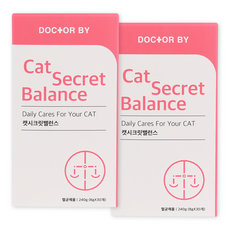 닥터바이 캣 시크릿밸런스 중성화 영양제, 스트레스완화/안정/집중력관리, 240g, 2세트