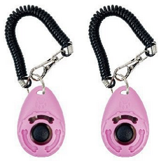 HI JB 寵物訓練用品 響片, 2個, 粉紅色