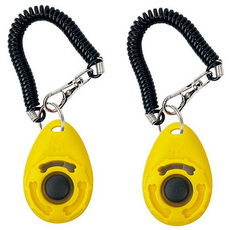 HI JB 寵物訓練用品 響片, 2個, 黃色