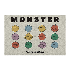 Simple by 玄關防滑圈絲地墊, 怪獸, 1個