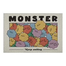 Simple by 玄關防滑圈絲地墊, 怪獸2, 1個