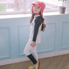 GOINGKIDS 兒童圓點防磨衣帽子組