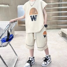 Arbe 男童款W毛線帽上下衣套組