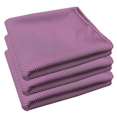 World Clean Greslin 涼感運動毛巾 30 x 80cm, 3個, 紫色