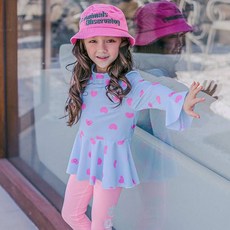 GOINGKIDS 女童裙邊愛心防曬衣