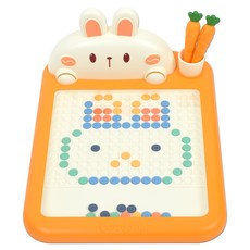 오즈토이 토끼 에듀 자석 드로잉 보드 초코볼 옮기기, 혼합색상, 1개