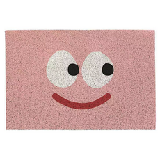 Simple By室內玄關陽台腳踏墊, 1個, 粉紅色的臉