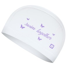 RALLY 運動成人用聚氨酯塗層設計泳帽 ORUC814, 1個, 白色