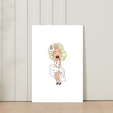 아이캔컴퍼니 국내생산 접이식 액자 테이블, 마를린먼로m