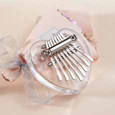 탑피아 간편한 8음 미니 칼림바 아크릴 하트, 1개