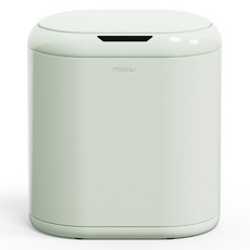 mooas 牛奶糖自動感應垃圾桶 12L, 薄荷綠