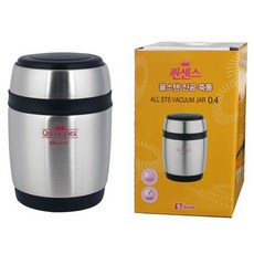QUEEN SENSE 全不鏽鋼保溫保冷真空悶燒罐 0.4, 1個, 380ml, 混合色