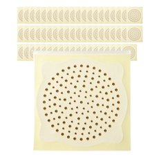 Hi Uncle 浴室毛髮排水口過濾網 60入, 白色