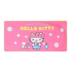 PremierFam Hello Kitty 泡泡大浴巾, 1個, 1入, 粉紅色