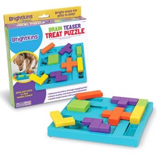 BrightKins 小狗嗅聞玩具 狗狗俄羅斯方塊遊戲 LER9392, 1個, 混合顏色