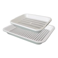 needco 四角瀝水籃 2種, 薄荷, 1組