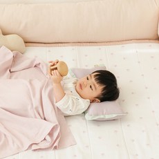밤부베베 유아용 동물숲 쿨링 방수패드, 래빗 핑크, 1개