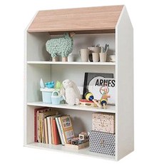 리바트 프렌즈아이 마카롱 집책장 방문설치, 오크, 3단