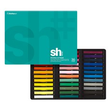 신한화구 sh 채색용 파스텔 세트, 36색, 1세트
