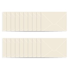 모노라이크 파스텔 컬러 미니봉투, 06 크림, 20개