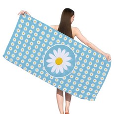 Sonio 夏季圖案柔軟沙灘巾 70 x 150 cm, 1個, 19 雛菊