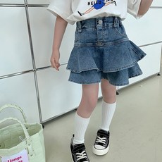Arbe 女童透氣Jimmy丹寧裙褲