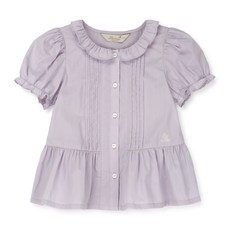 Perimitz 女童款細褶翻領雪紡衫 P2422B353