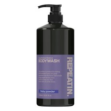 Repeatin 深層香氛保濕泛醇弱酸性沐浴乳 寶寶爽身粉香, 1瓶, 1L